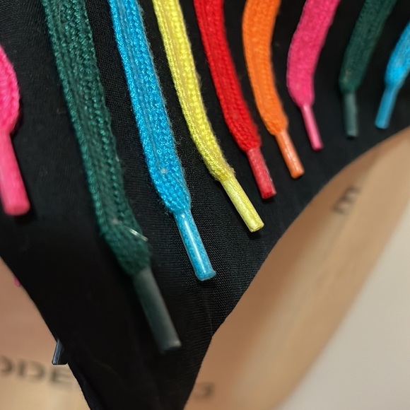 Moschino Cheap Chic Men's Rainbow Striped Shoe String Vest - Picture 14 of 14